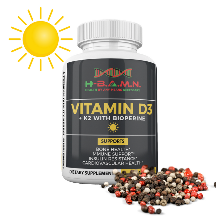[ Buy Two Get One FREE ] Vitamin-D3 & K2 5,000 IU with Bioperine