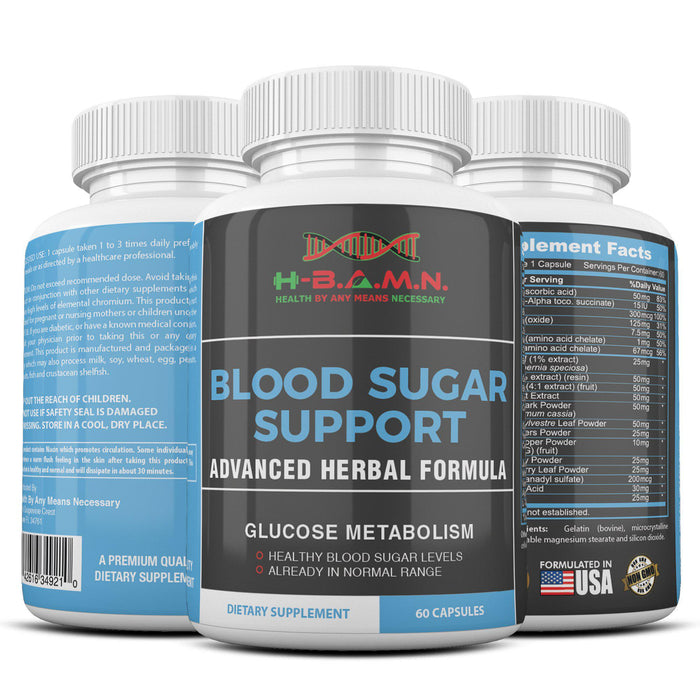 Advanced Herbal Blood sugar support- All natural Blood sugar lowering supplement